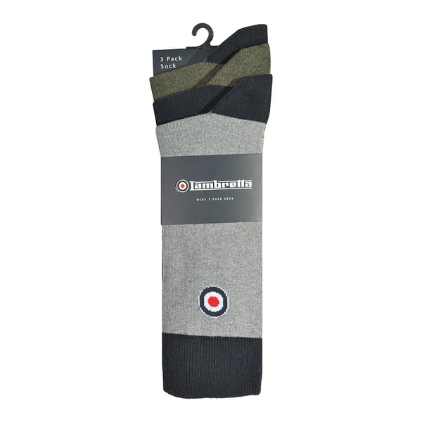 Lambretta Mens Paisley Socks (Pack of 3)