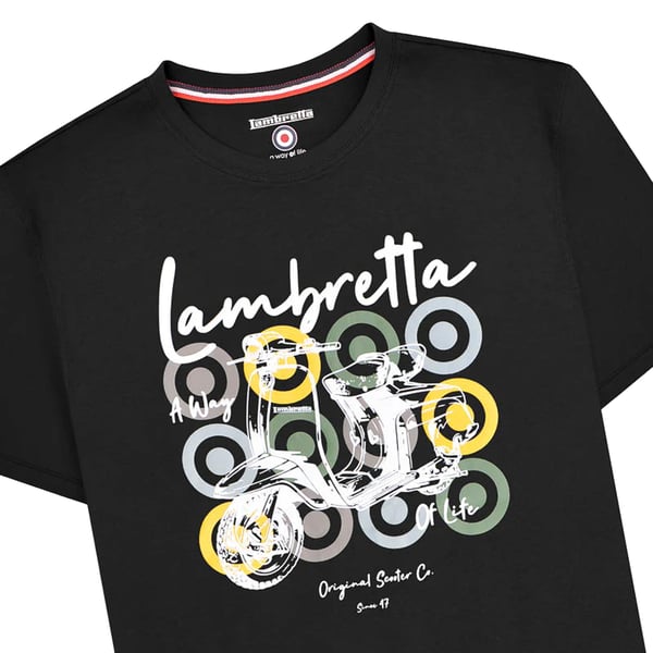 Lambretta Mens Scooter Brand Big & Tall T-Shirt