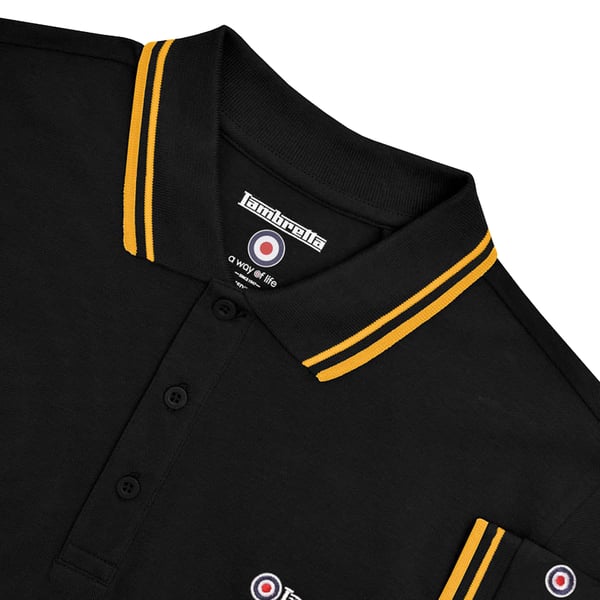 Lambretta Mens Tipped Big & Tall Polo Shirt