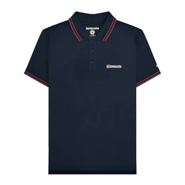 Lambretta Mens Tipped Big & Tall Polo Shirt
