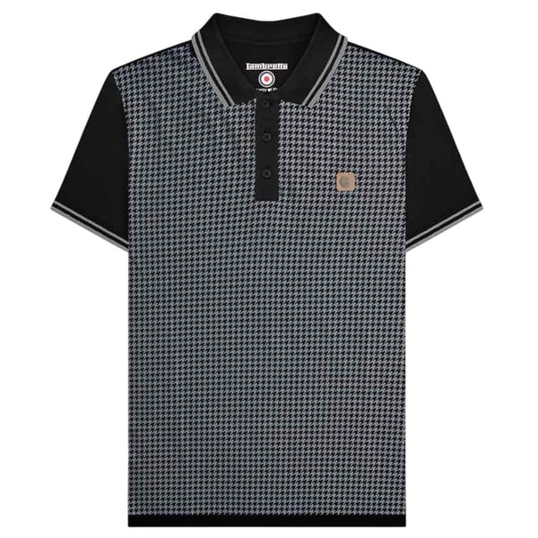Lambretta Mens Houndstooth Big & Tall Polo Shirt