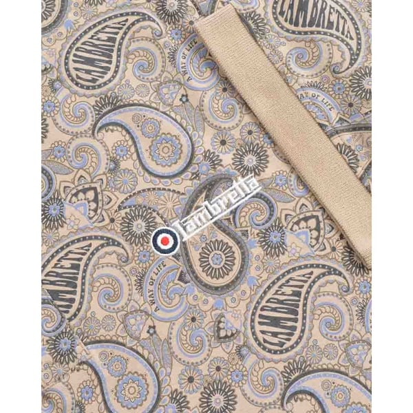 Lambretta Miesten Paisley Poolopaita