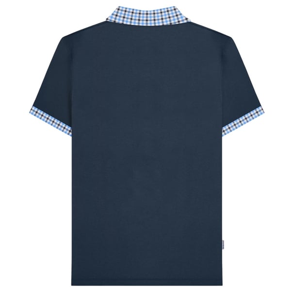 Lambretta Mens Gingham Collar Big & Tall Polo Shirt