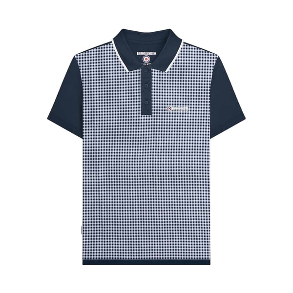 Lambretta Pikétröja för män i gingham