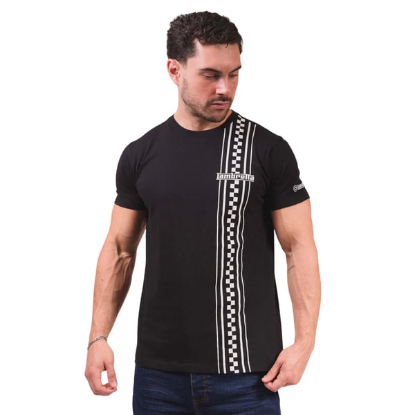 Lambretta Mens Striped Two Tone T-Shirt