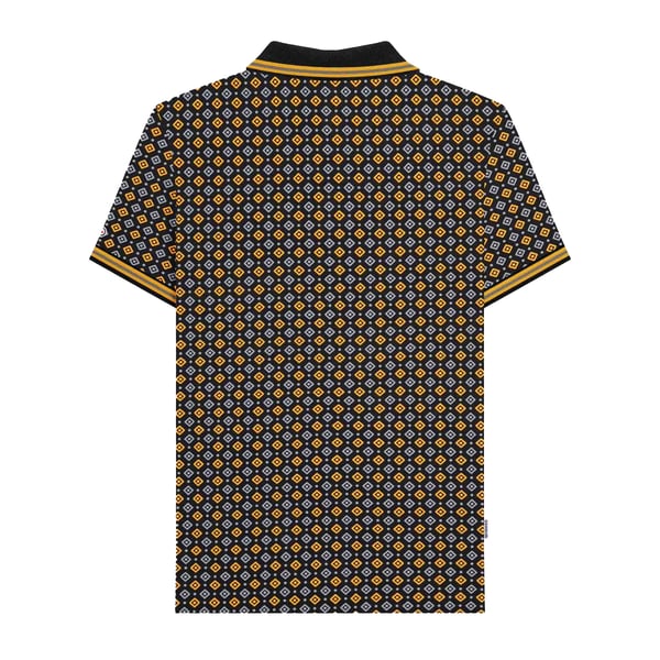 Lambretta Mens Geometric Polo Shirt