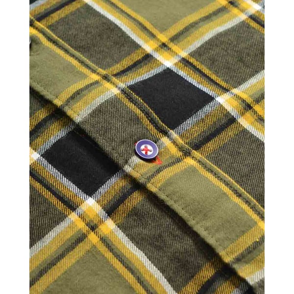 Lambretta Mens Checked Brushed Long-Sleeved Shirt