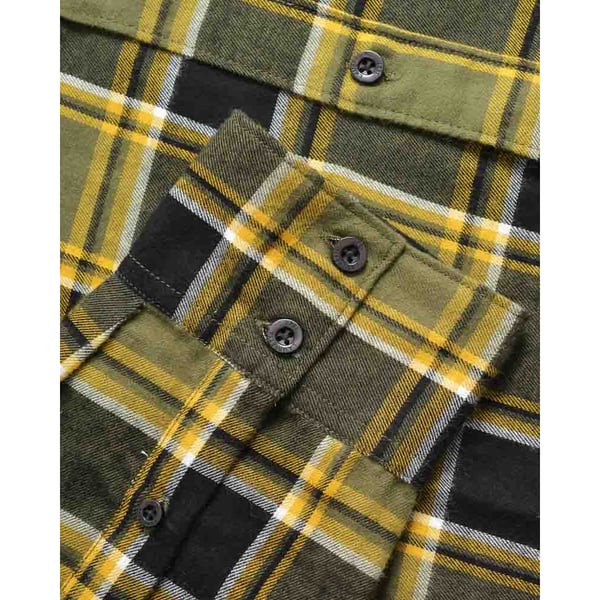 Lambretta Mens Checked Brushed Long-Sleeved Shirt
