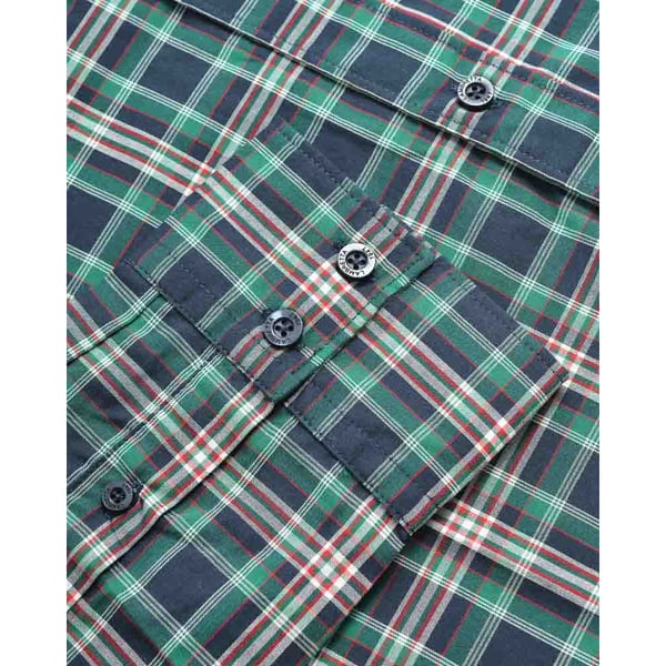 Lambretta Mens Classic Checked Long-Sleeved Shirt