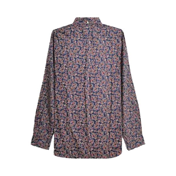 Lambretta Mens Paisley Long-Sleeved Shirt