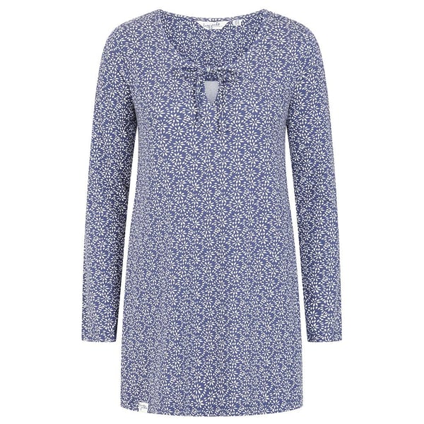 Lazy Jacks Womens/Ladies Mosaic Front Tie Tunic Top Lazy Jacks Womens/Ladies Mosaic Front Tie Tunic Top