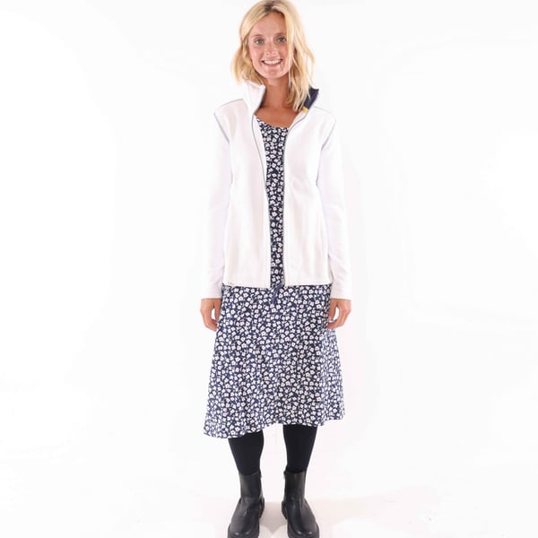 Lazy Jacks Womens/Ladies Buttercups Tie Back Long-Sleeved Midi Dress