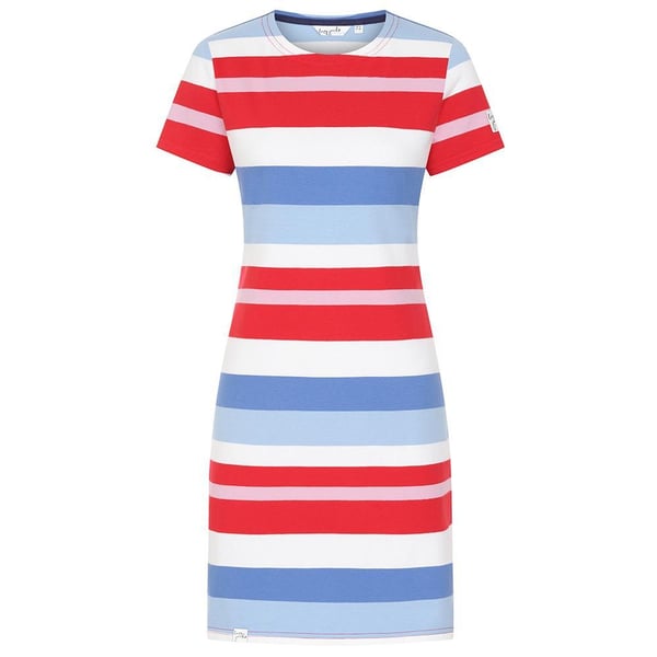 Lazy Jacks Womens/Ladies Striped T-Shirt Dress