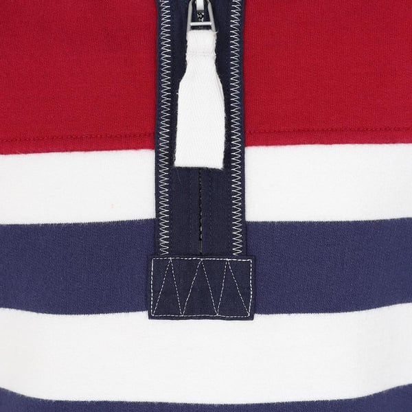 Lazy Jacks Boys Striped Quarter Zip Sweatshirt