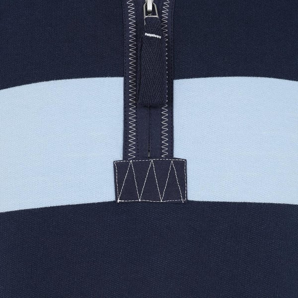 Lazy Jacks Mens Striped Quarter Zip Sweatshirt