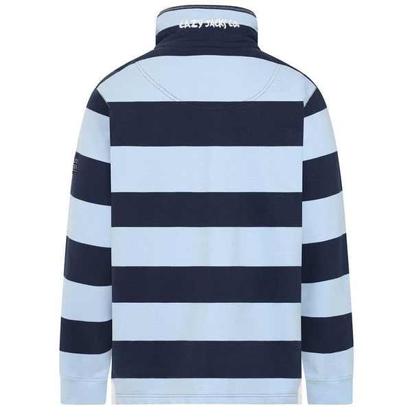 Lazy Jacks Mens Striped Quarter Zip Sweatshirt