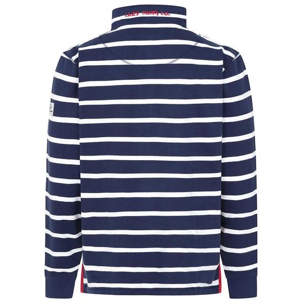 Lazy Jacks Mens Striped Quarter Zip Sweatshirt