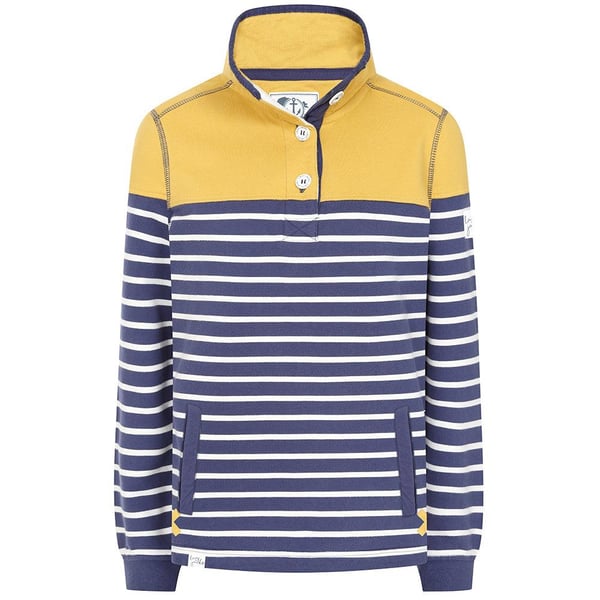 Lazy Jacks Womens/Ladies Button Neck Sweatshirt