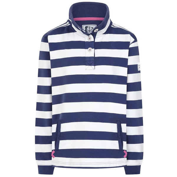 Lazy Jacks Womens/Ladies Button Neck Sweatshirt