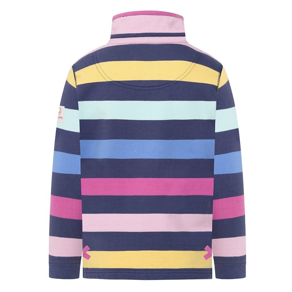 Lazy Jacks Childrens/Kids Striped Quarter Zip Sweatshirt
