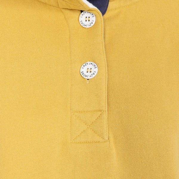 Lazy Jacks Womens/Ladies Button Neck Sweatshirt