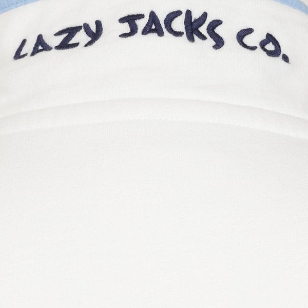 Lazy Jacks Naisten/Naisten raidallinen napillinen collegepaita