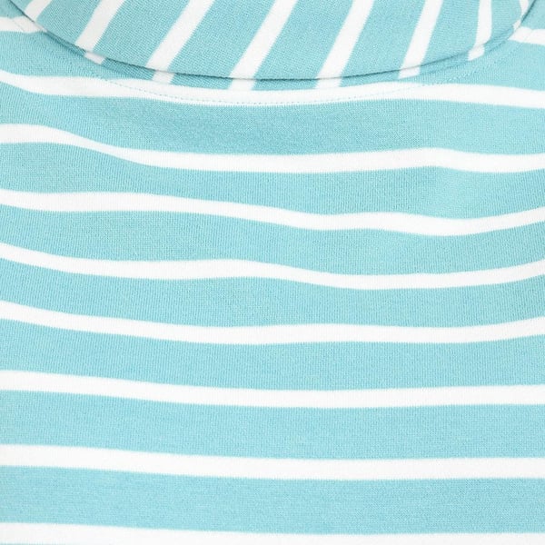 Lazy Jacks Womens/Ladies Striped Roll Neck Sweatshirt