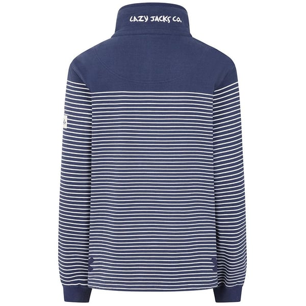 Lazy Jacks Womens/Ladies Button Neck Sweatshirt