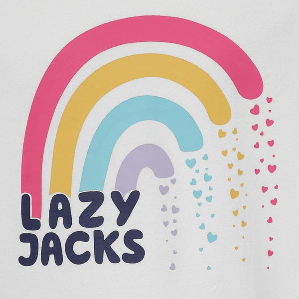 Lazy Jacks tyttöjen sateenkaari collegepaita