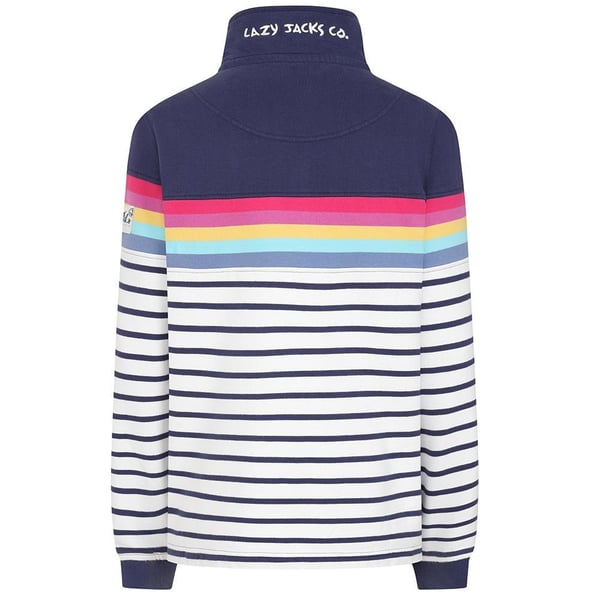 Lazy Jacks Womens/Ladies Button Neck Sweatshirt