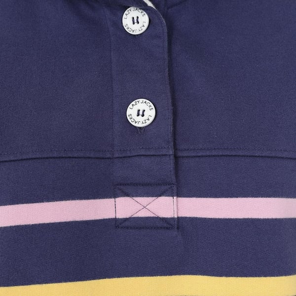 Lazy Jacks Womens/Ladies Button Neck Sweatshirt