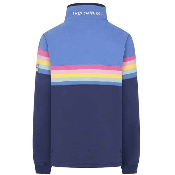 Lazy Jacks Womens/Ladies Button Neck Sweatshirt
