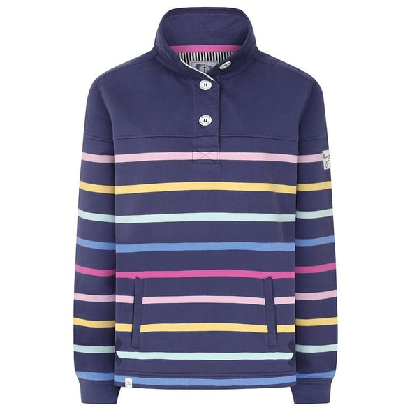 Lazy Jacks Womens/Ladies Button Neck Sweatshirt