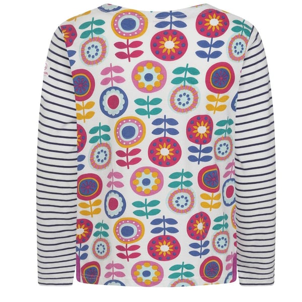 Lazy Jacks Girls Kaleidoscope Breton Long-Sleeved T-Shirt