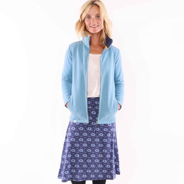 Lazy Jacks Womens/Ladies Circle Jersey Midi Skirt