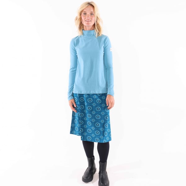 Lazy Jacks Womens/Ladies Circle Jersey Midi Skirt