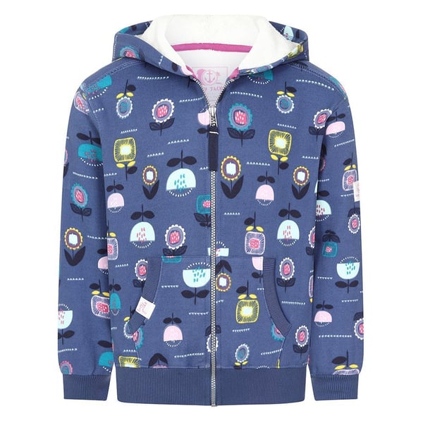 Lazy Jacks Childrens/Kids Flowers Full Zip Hoodie