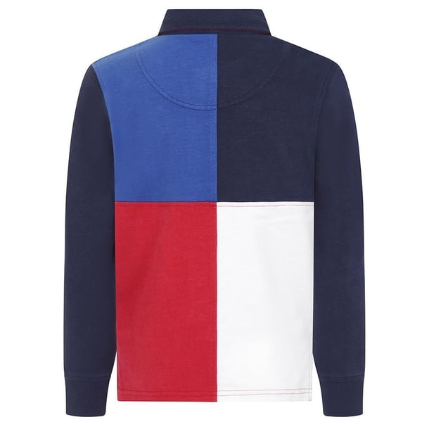 Lazy Jacks Boys Colour Block Rugby Shirt