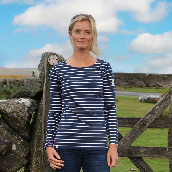 Lazy Jacks Womens/Ladies Striped Breton Top