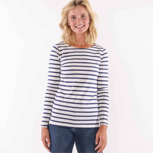 Lazy Jacks Womens/Ladies Striped Breton Top