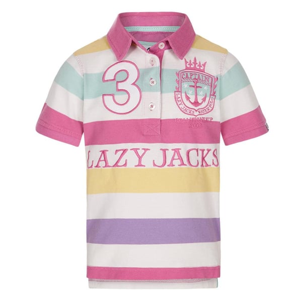 Lazy Jacks Randig Pikétröja för Flickor
