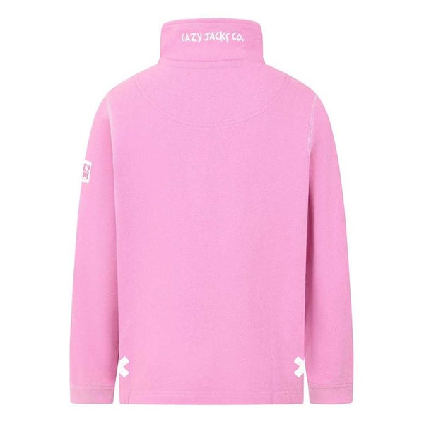 Lazy Jacks Girls Plain Soft Quarter Zip Sweatshirt