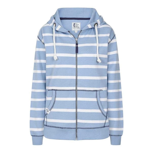 Lazy Jacks Womens/Ladies Striped Full Zip Hoodie