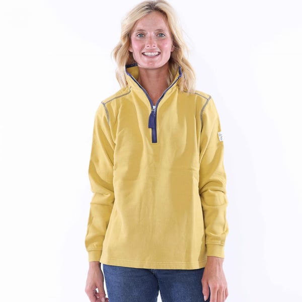 Lazy Jacks Womens/Ladies Quarter Zip Sweatshirt