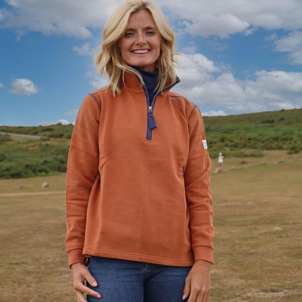 Lazy Jacks Womens/Ladies Quarter Zip Sweatshirt
