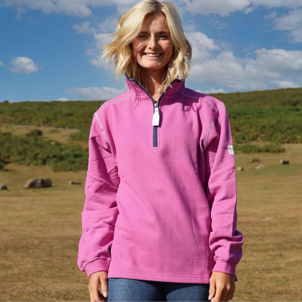 Lazy Jacks Womens/Ladies Quarter Zip Sweatshirt