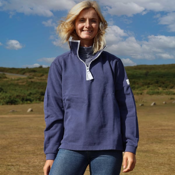 Lazy Jacks Womens/Ladies Quarter Zip Sweatshirt