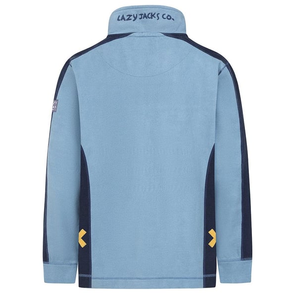 Lazy Jacks Mens Contrast Panel Pique Sweatshirt