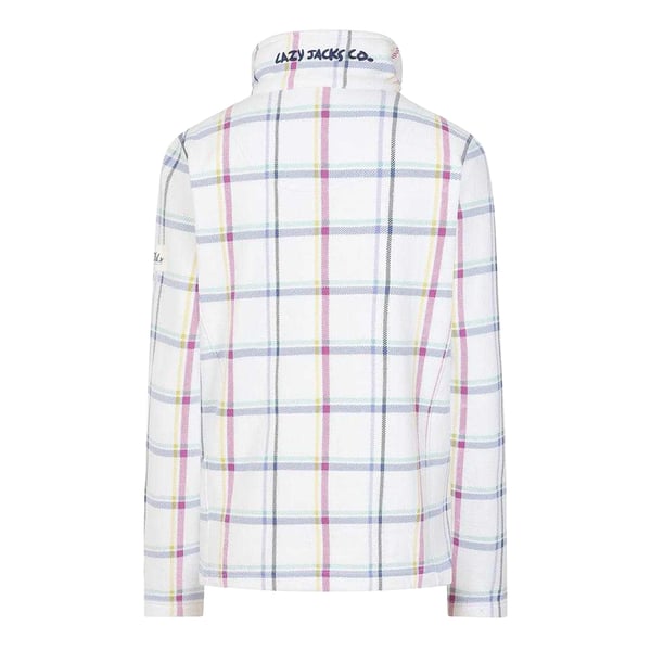 Lazy Jacks Womens/Ladies Checked Full Zip Sweatshirt