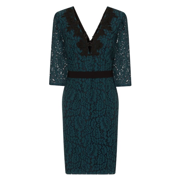 Little Mistress Womens/Ladies Lace Applique Bodycon Dress Little Mistress Womens/Ladies Lace Applique Bodycon Dress